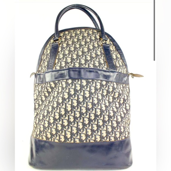 DIOR NAVY TROTTER TALL DOME BAG
ULTRA RARE - Picture 1 of 16
